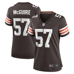 NFL Isaiah McGuire Cleveland Browns Women's Team Game Jersey - Brown