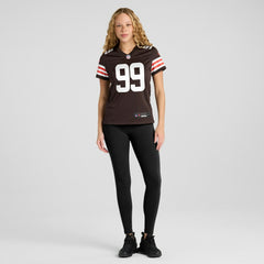 NFL Za'Darius Smith Cleveland Browns Women's Team Game Jersey - Brown