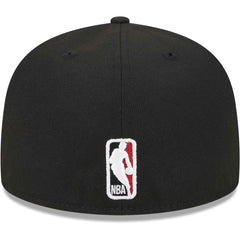 Miami Heat Checkerboard UV 59FIFTY Fitted Hat Black