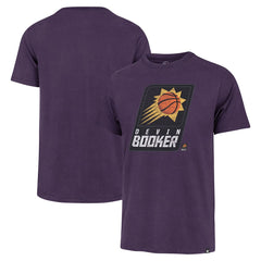 Devin Booker Phoenix Suns '47 Player Logo Vintage T-Shirt Purple