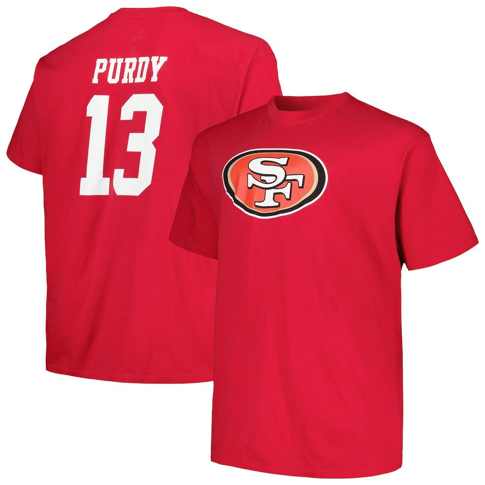Brock Purdy San Francisco 49ers Big & Tall Player Name & Number T-Shirt Scarlet