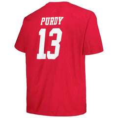 Brock Purdy San Francisco 49ers Big & Tall Player Name & Number T-Shirt Scarlet