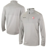 Atlanta Hawks Omni-Wick Rockin' It Quarter-Zip Pullover Top Heather Gray