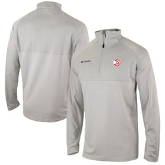 Atlanta Hawks Omni-Wick Rockin' It Quarter-Zip Pullover Top Heather Gray