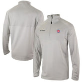 Detroit Pistons Omni-Wick Rockin' It Quarter-Zip Pullover Top Heather Gray