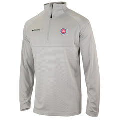 Detroit Pistons Omni-Wick Rockin' It Quarter-Zip Pullover Top Heather Gray