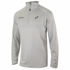 Utah Jazz Omni-Wick Rockin' It Quarter-Zip Pullover Top Heather Gray