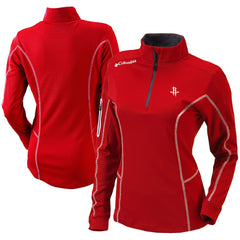 Houston Rockets Women's Omni-Wick Shotgun Quarter-Zip Pullover Top Red