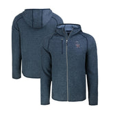 Colorado Rockies Cutter & Buck Stars & Stripes Mainsail Sweater-Knit Full-Zip Hoodie - Heather Navy Hoodies