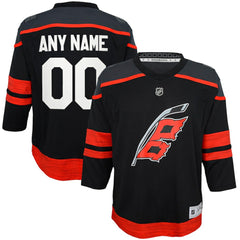 NHL Carolina Hurricanes Youth Home Replica Custom Jersey - Black