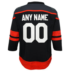 NHL Carolina Hurricanes Youth Home Replica Custom Jersey - Black