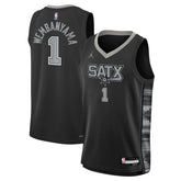 NBA Victor Wembanyama San Antonio Spurs Jordan Brand Youth Swingman Jersey - Statement Edition - Black sale