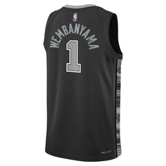 NBA Victor Wembanyama San Antonio Spurs Jordan Brand Youth Swingman Jersey - Statement Edition - Black sale