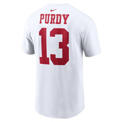 Brock Purdy San Francisco 49ers Player Name & Number T-Shirt White