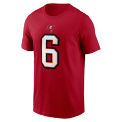 Baker Mayfield Tampa Bay Buccaneers Player Name & Number T-Shirt Red
