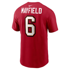 Baker Mayfield Tampa Bay Buccaneers Player Name & Number T-Shirt Red