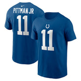 Michael Pittman Jr. Indianapolis Colts Player Name & Number T-Shirt Royal