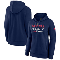 NHL New York Rangers Fanatics Women's Alternate Wordmark Fleece Pullover Hoodie - Navy