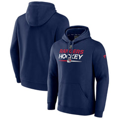 NHL New York Rangers Fanatics Alternate Wordmark Fleece Pullover Hoodie - Navy