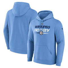 NHL Winnipeg Jets Fanatics Alternate Wordmark Fleece Pullover Hoodie - Light Blue