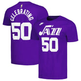 Utah Jazz Unisex 50th Anniversary T-Shirt Purple