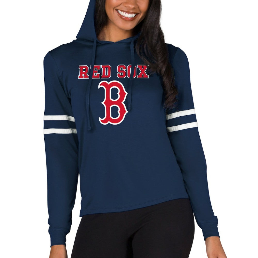 Boston Red Sox Concepts Sport Women's Marathon Lightweight Lounge Pullover Hoodie - Navy Hoodies