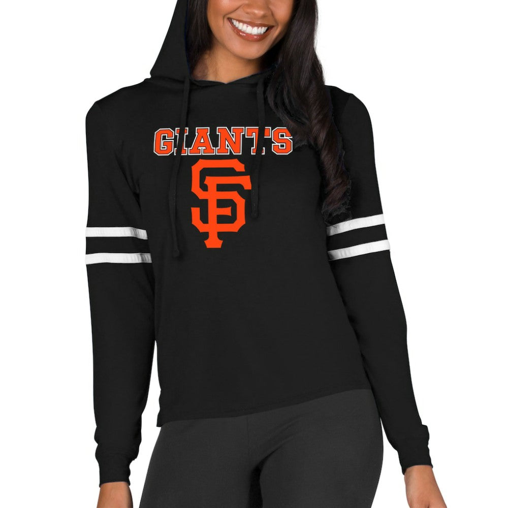 San Francisco Giants Concepts Sport Women's Marathon Lightweight Lounge Pullover Hoodie - Black Hoodies