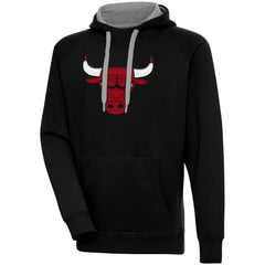 Chicago Bulls Antigua Victory Pullover Hoodie Black