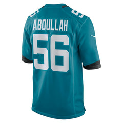 NFL Yasir Abdullah Jacksonville Jaguars Team Game Jersey - Teal