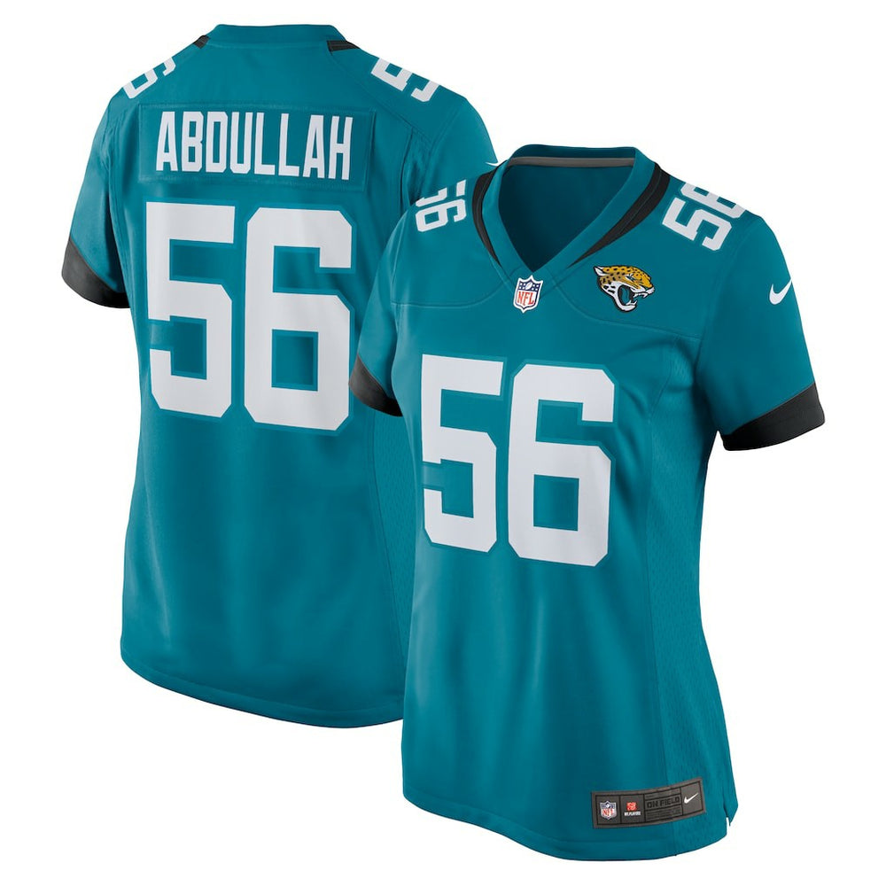 NFL Yasir Abdullah Jacksonville Jaguars Women's Team Game Jersey - Teal