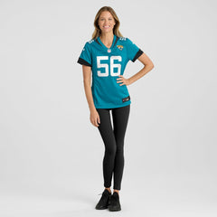 NFL Yasir Abdullah Jacksonville Jaguars Women's Team Game Jersey - Teal