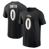 Roquan Smith Baltimore Ravens Player Name & Number T-Shirt Black