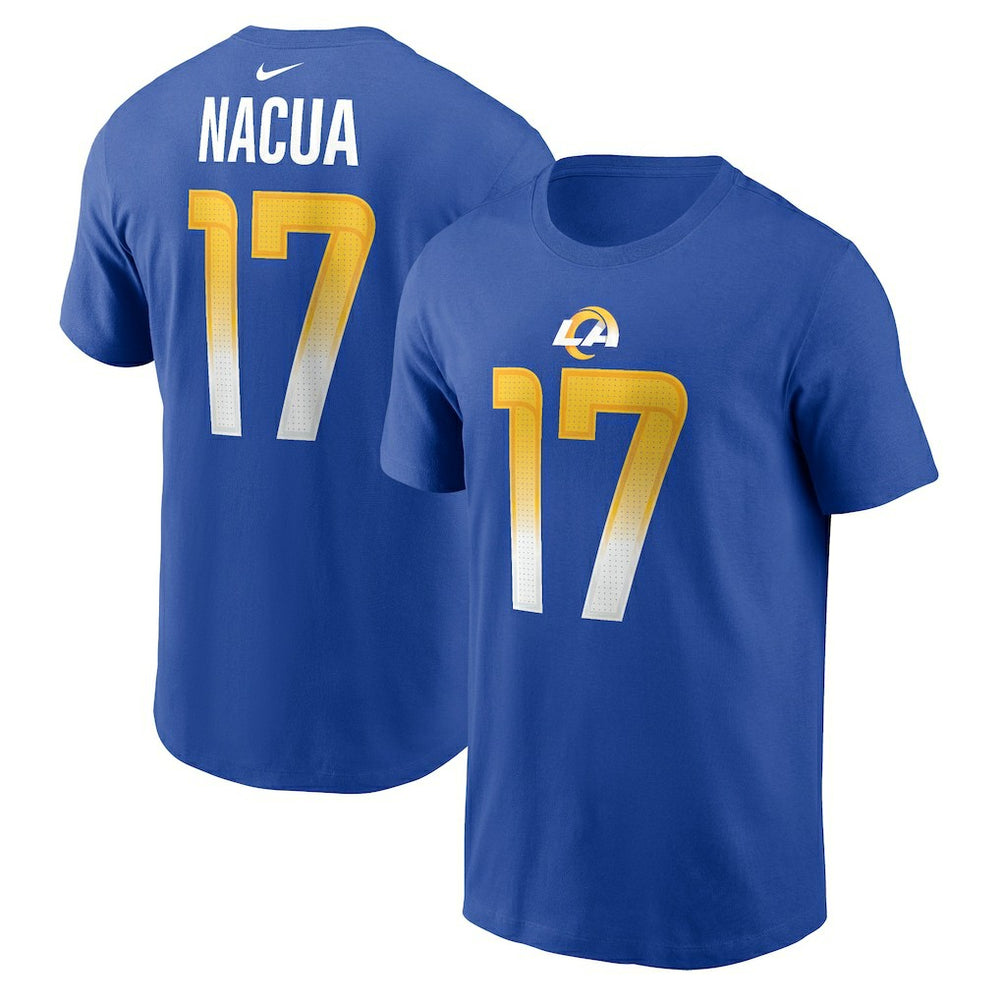 Puka Nacua Los Angeles Rams Player Name & Number T-Shirt Royal