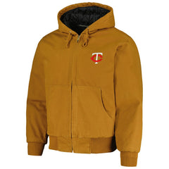 Minnesota Twins Dunbrooke Dakota Work Full-Zip Hoodie Jacket - Brown Jackets