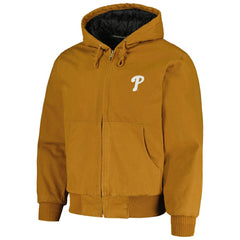Philadelphia Phillies Dunbrooke Dakota Work Full-Zip Hoodie Jacket - Brown Jackets