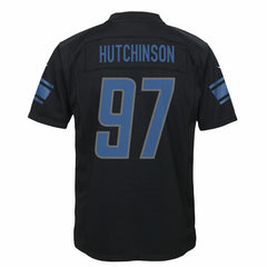 NFL Aidan Hutchinson Detroit Lions Youth Game Jersey - Black