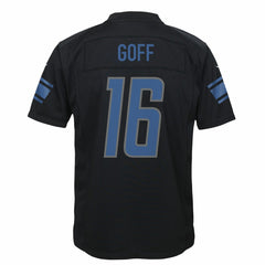 Jared Goff Detroit Lions Youth Game Jersey Black