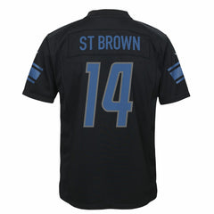 NFL Amon-Ra St. Brown Detroit Lions Youth Game Jersey - Black
