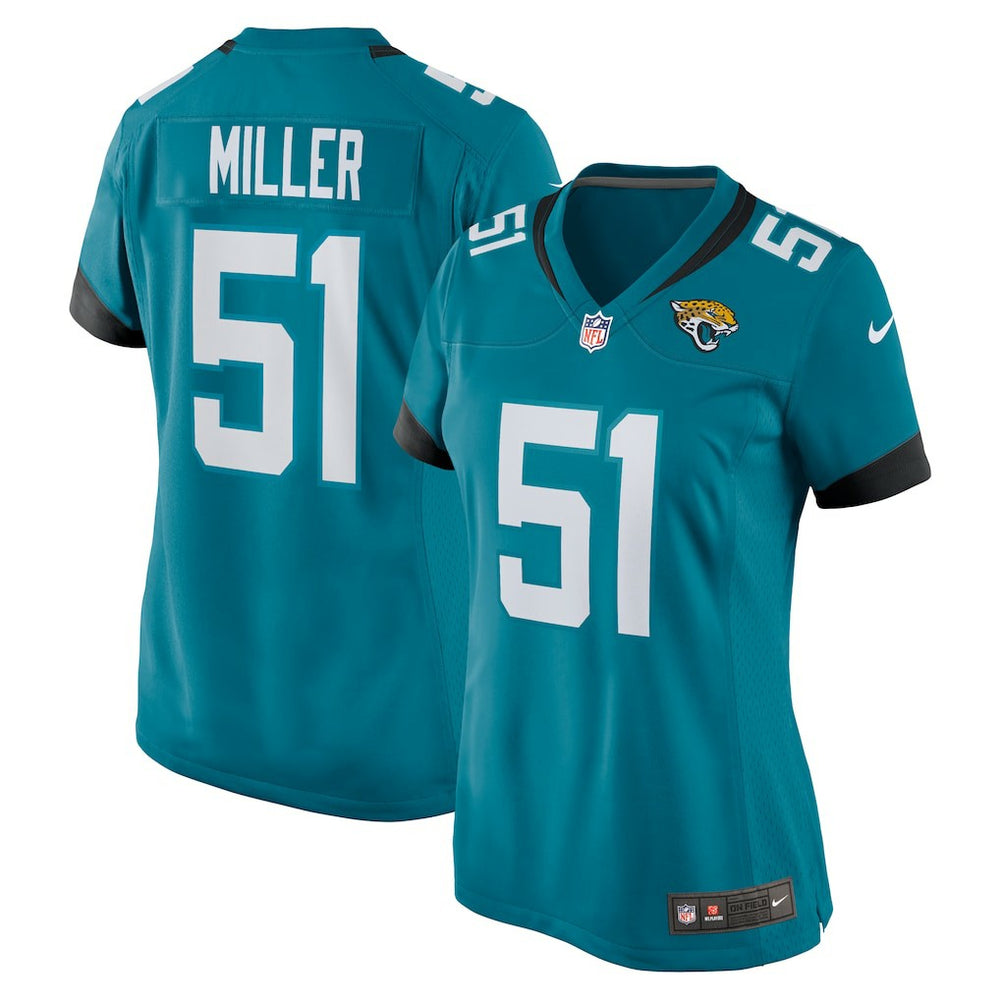NFL Ventrell Miller Jacksonville Jaguars Women's Game Jersey - Teal