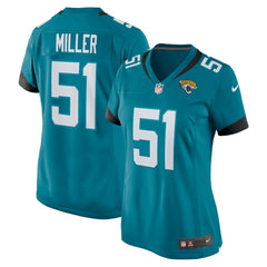 NFL Ventrell Miller Jacksonville Jaguars Women's Game Jersey - Teal