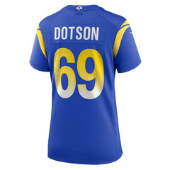 NFL Kevin Dotson Los Angeles Rams Women's Game Jersey - Royal