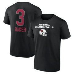 Budda Baker Arizona Cardinals Team Wordmark Player Name & Number T-Shirt Black