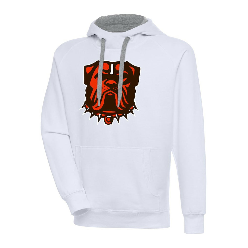 Cleveland Browns Antigua Victory Pullover Hoodie White