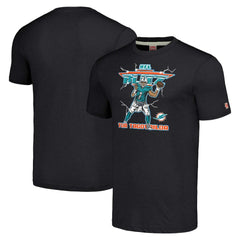 Tua Tagovailoa Miami Dolphins Homage Unisex NFL Blitz Player Tri-Blend T-Shirt Heathered Heather Black