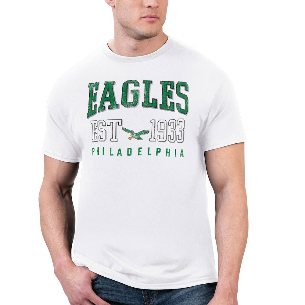 Philadelphia Eagles Starter Retro Team Graphic T-Shirt White