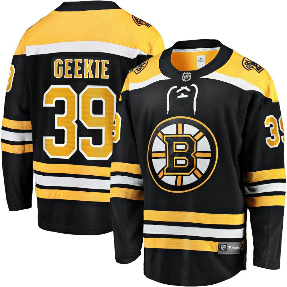 NHL Morgan Geekie Boston Bruins Fanatics Home Breakaway Jersey - Black