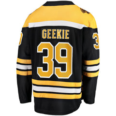 NHL Morgan Geekie Boston Bruins Fanatics Home Breakaway Jersey - Black