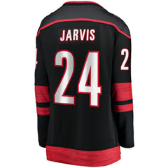NHL Seth Jarvis Carolina Hurricanes Fanatics Women's Home Breakaway Player Jersey - Black