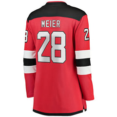 NHL Timo Meier New Jersey Devils Fanatics Women's Home Breakaway Player Jersey - Red