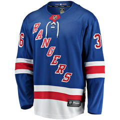 NHL Anton Blidh New York Rangers Fanatics Home Breakaway Jersey - Blue